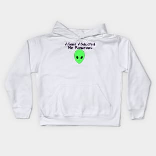 Aliens Abducted My Pancreas Kids Hoodie